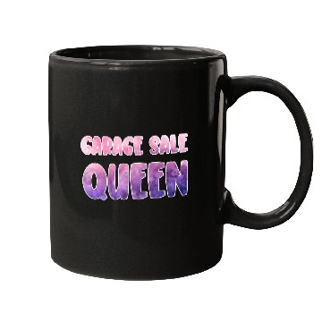 Discover Garage Sale Queen purple pink watercolor Mugs