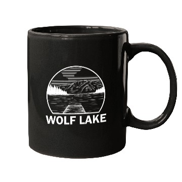 Discover Wolf Lake Illinois Fishing Camping Summer Mugs