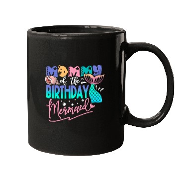 Discover Mommy of the Birthday Mermaid Fantasy Fish Tail Mugs