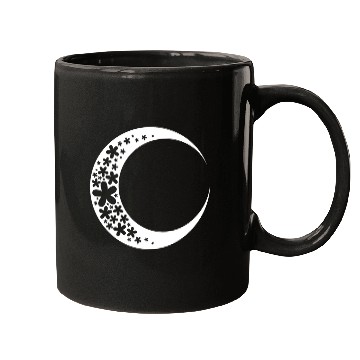 Discover White & Black Moon Mugs