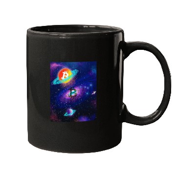 Discover Bitcoin Coin-Crypto SPACE Mugs