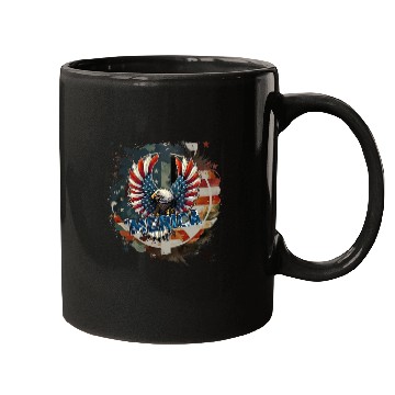 Discover 4th july Eagle Mugs