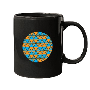 Discover magic colorful triangles ,geometic art design Mugs