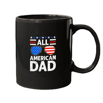 Discover All American Dad Independence Day USA Party Mugs
