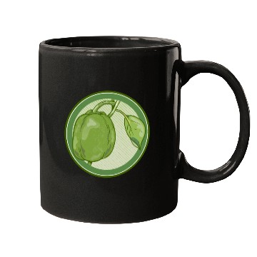 Discover Green Bell Pepper Mugs