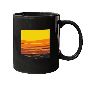 Discover Sunset Rectangle Mugs