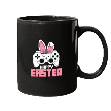 Discover Video Game Bunny Controller Happy Easter Gamer Mugs