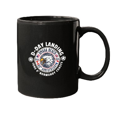 Discover Omaha beach 80th anniversary Mugs