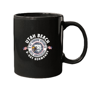 Discover UTAH Beach airborne division 80th anniversary Mugs