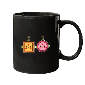 Discover Kawaii Robot Japanese Gift Mugs