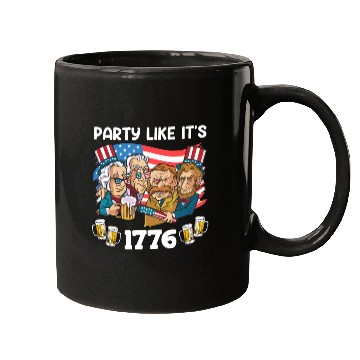 Discover Party like it's 1776 Patriot US Presidents Mugs