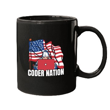 Discover Programmer Coder Us Flag Programming Coding Mugs