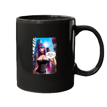 Discover Cyberpunk Waifu Influencer Design 5 Mugs