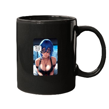Discover Cyberpunk Waifu Influencer Design 10 Mugs