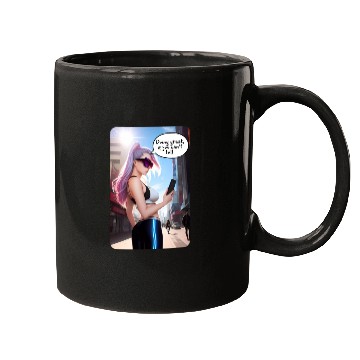 Discover Cyberpunk Waifu Influencer Design 7 Mugs