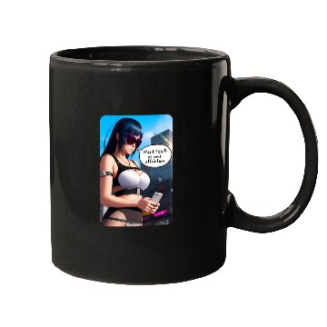 Discover Cyberpunk Waifu Influencer Design 8 Mugs