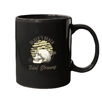 Discover Black's beach San Diego California Mugs