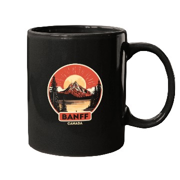 Discover Vintage Retro Canadian Banff National Park Mugs