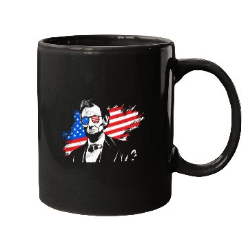 Discover Merica Lincoln President Independence Day Party Mugs