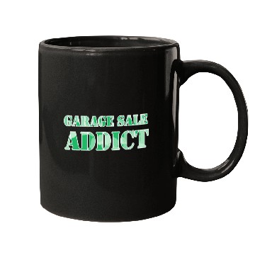 Discover Garage Sale Addict green camo Mugs