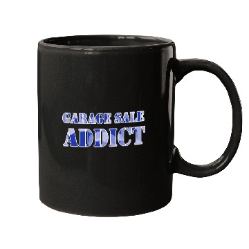 Discover Garage Sale Addict blue camo Mugs