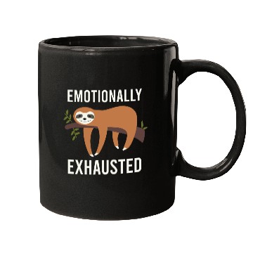 Discover Cute Animals Sloth Emotional Exhausted Gift Idea Mugs