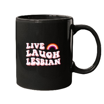 Discover live laugh lesbian Pride Month Mugs