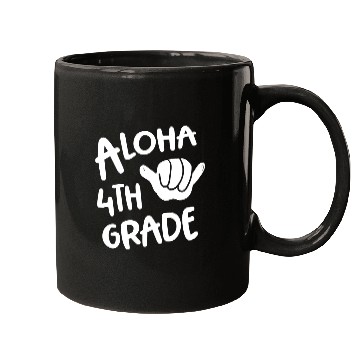 Discover Aloha 4th Grade Back To School Hawaii Shaka Mugs
