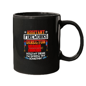 Discover Independence Day Assistant Fireworks Director USA Mugs