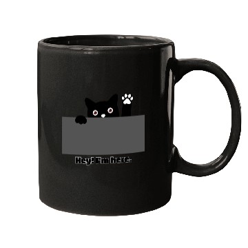 Discover Hey I m here cat Mugs