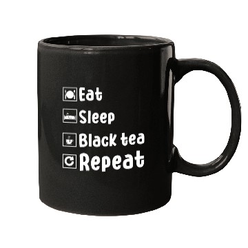 Discover Funny Black Tea Lover Outfit Drinking Tea Mugs