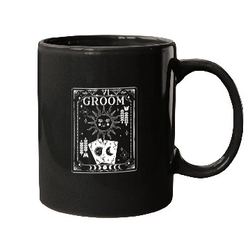 Discover Gothic Witchy Coven Tarot Halloween Groom Bachelor Mugs