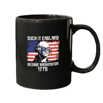 Discover Suck it England George Washington 1776 USA Mugs