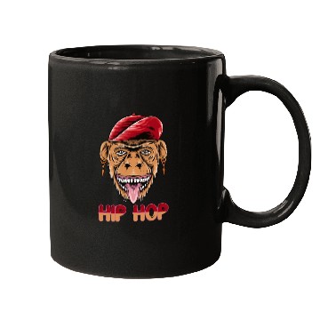 Discover Hip hop monkey head Mugs