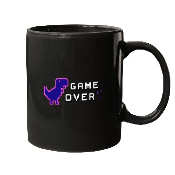 Discover Game Over Lila Mugs