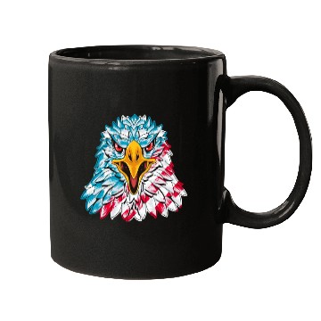 Discover America Eagle Independence Day US Patriot Mugs