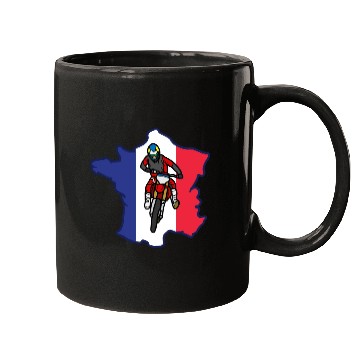Discover France Drapeau Motocross Mugs
