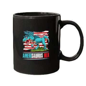 Discover Amerisaurus Rex Independence Day USA Party Mugs
