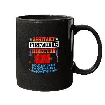 Discover Independence Day Assistant Fireworks Director USA Mugs