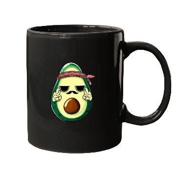Discover Hippie Avocado with Beard Mugs