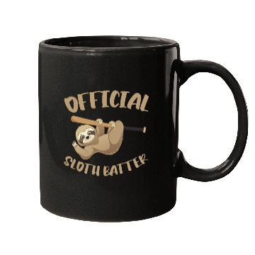 Discover Sloth Bat Sloth Baseball Mugs