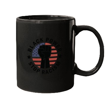 Discover Black Power Stop Racism Mugs