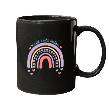 Discover Mental Health Matters | Rainbow Peach Candy Mugs
