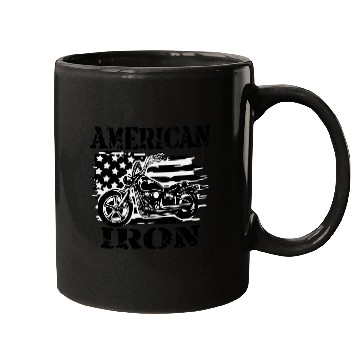 Discover American Iron Motorcycle ©WhiteTigerLLC.Com Mugs