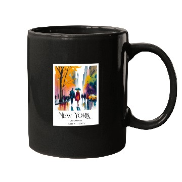 Discover Couple walking in the streets of New York City Mugs