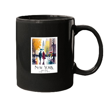 Discover Couple walking in the streets of New York City Mugs