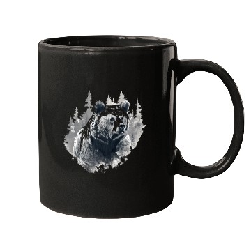 Discover Majestic Forest Bear Mugs