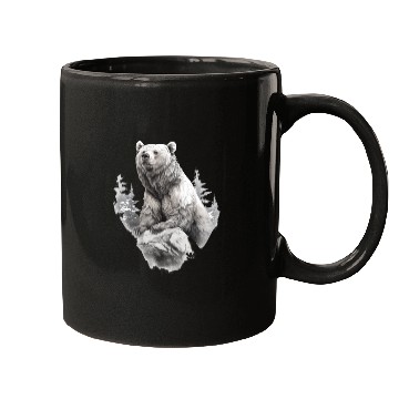 Discover Majestic Forest Bear Mugs