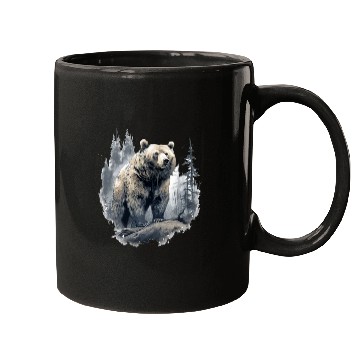 Discover Majestic Forest Bear Mugs