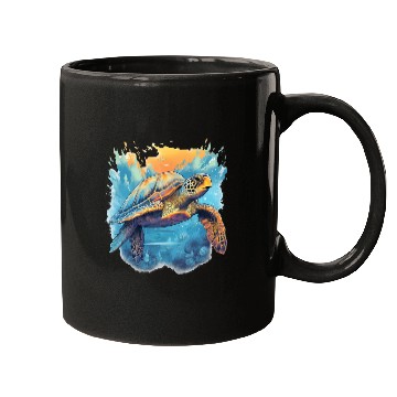 Discover Serene Underwater Turtle Mugs